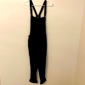 Luxe essentials denim maternity jumpsuit. Size small. Adjustable straps.